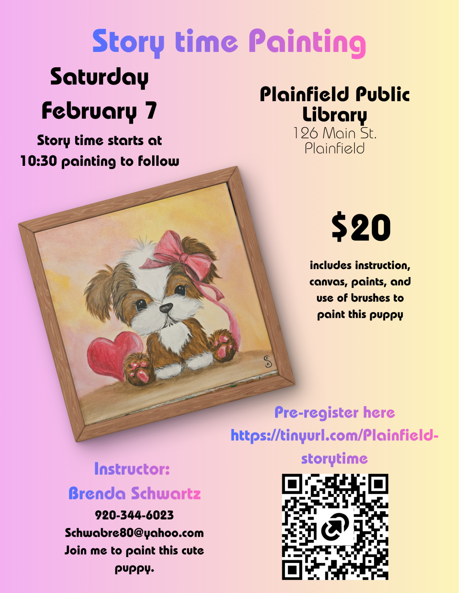 Storytime Saturday w/Painting!